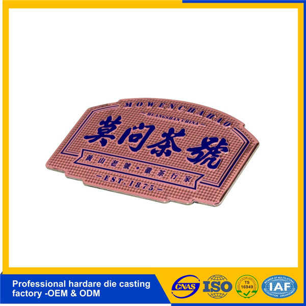 Custom Electroplated Metal Tea Labels