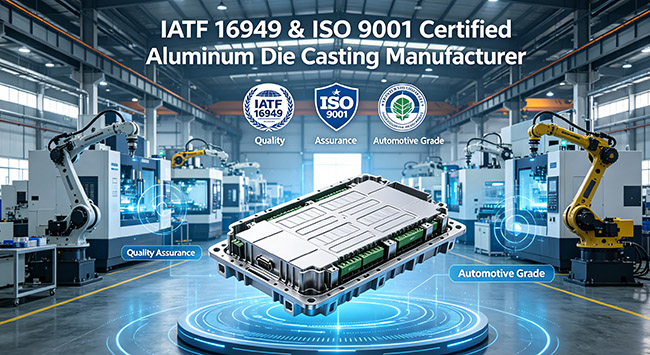 IATF 16949 & ISO 9001 Certified Aluminum Die Casting Manufacturer in China